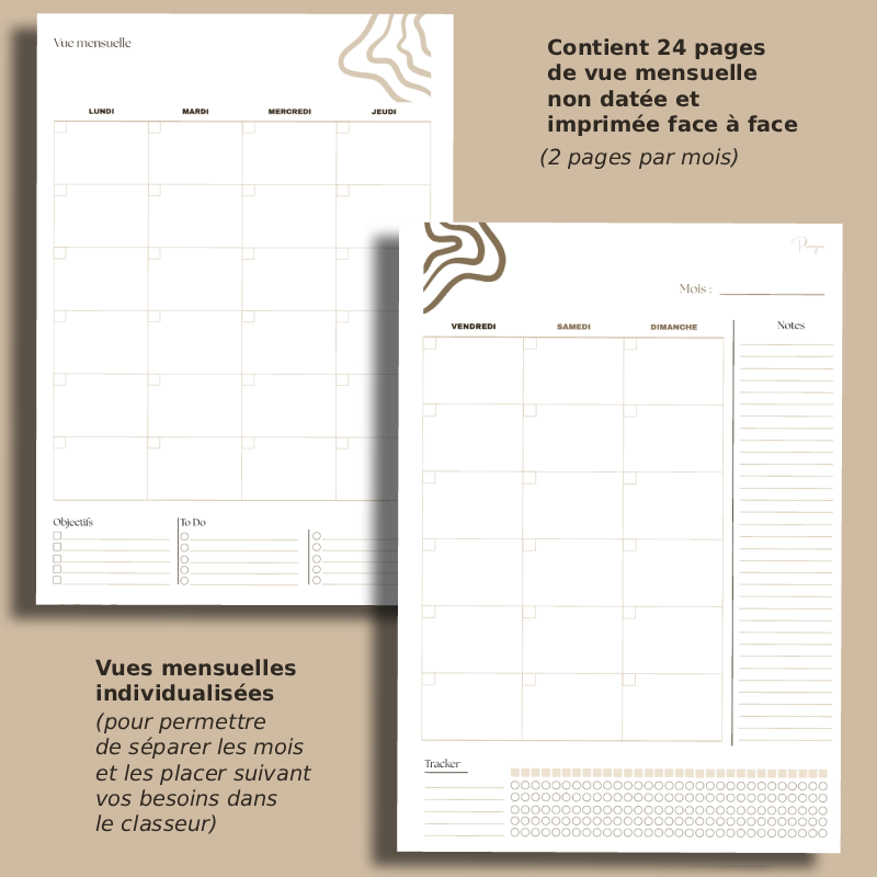Vue mensuelle non datée - Complexe – Image 3